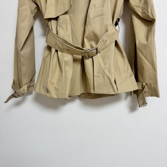 LOEWE Double-breasted pleated cotton-twill jacket - Picture 6 of 13